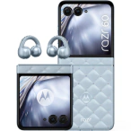 MOTOROLA Telefon MOTOROLA Razr 60 5G PB860080RO, 256GB, 8GB RAM, Dual SIM, Ice Melt + Casti Motorola Buds Loop, Swarovski - IT-Fashion.ro