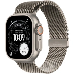 Apple APPLE Watch Ultra 3, GPS + Cellular, 49mm, Natural Titanium Case, Natural Titanium Milanese Loop - Medium - IT-Fashion.ro