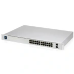 UBIQUITI Switch PoE UBIQUITI UniFi Switch PRO cu 24 porturi Gigabit, 2xSFP+, managed, rackabil - USW-PRO-24-POE, Silver - IT-Fashion.ro