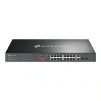 TP-LINK Switch TP-LINK DS1018GMP, 16 porturi, PoE+, Black - IT-Fashion.ro