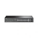 TP-LINK Switch TP-LINK ES220GP, 16-Port Gigabit PoE+ Switch with 2 SFP Slots, 150W, Black - IT-Fashion.ro