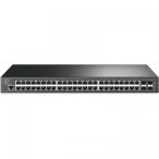 TP-LINK Switch TP-LINK Gigabit TL-SG3452X, 48 porturi, Black - IT-Fashion.ro