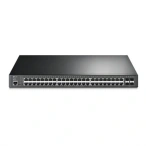TP-LINK Switch TP-LINK JetStream TL-SG3452P, 48 porturi, PoE, Black - IT-Fashion.ro