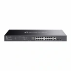 TP-LINK Switch TP-LINK Omada ES220GMP, 16 porturi, PoE, Black - IT-Fashion.ro