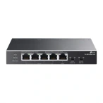 TP-LINK Switch TP-LINK TL-SG1005P-PD, 4 porturi PoE+ out, 1 port PoE++ in, Black - IT-Fashion.ro