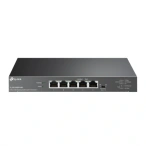 TP-LINK Switch TP-LINK TL-SG105PP-M2, 5 porturi (4 PoE++), Black - IT-Fashion.ro