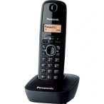 Panasonic Telefon fix Panasonic KX-TG1611FXH, DECT, Ecran 1.2 inch, Negru - IT-Fashion.ro