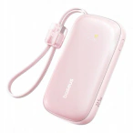 Baseus Baterie Externa BASEUS EnerFill FC21 Qpow 3 Ultra, 10000mAh, 22.5W, QC + PD, 1 x USB-A - 1 x USB-C, Pink - IT-Fashion.ro