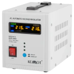 KEMOT Stabilizator de tensiune monofazat KEMOT SER-2000 URZ3413, 2000 VA, 145-260 V intrare, transformator toroidal C.R.G.O., afisaj LED - IT-Fashion.ro